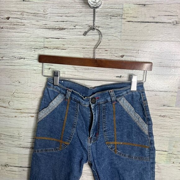 Vintage Guess Jeans size medium 26 blue boot cut - Picture 4 of 9